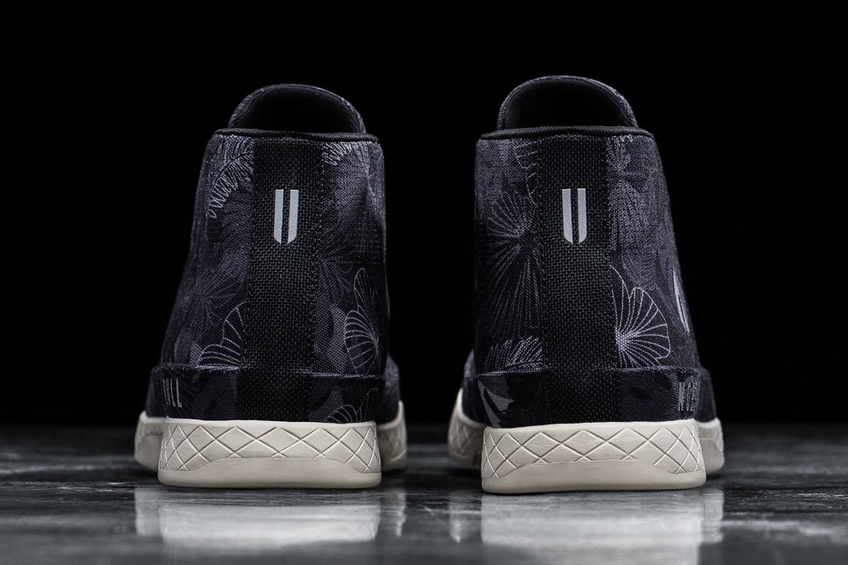 Nobull Canvas Mid Men's Trainers Black | Australia (AE5906)